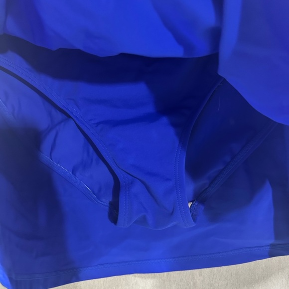 Kim Gravel x Swimsuits For All Side‎ Slit Swim Skirt Size 10 Blue Dazzle A590018 - Picture 5 of 7
